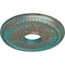 Ekena Millwork Tirana Medallion (Canopies up to 4 3/4"), 13 7/8"OD x 3 3/4"ID x 1 1/4"P, Copper Green Patina CM13TICGS - alternate 2